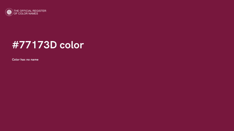 #77173D color image
