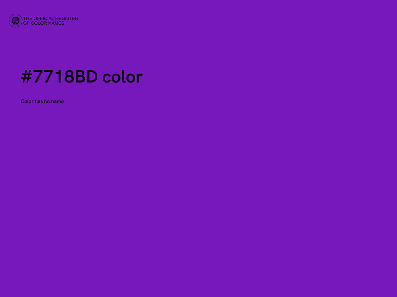 #7718BD color image
