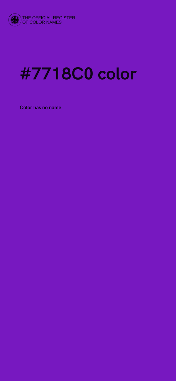 #7718C0 color image