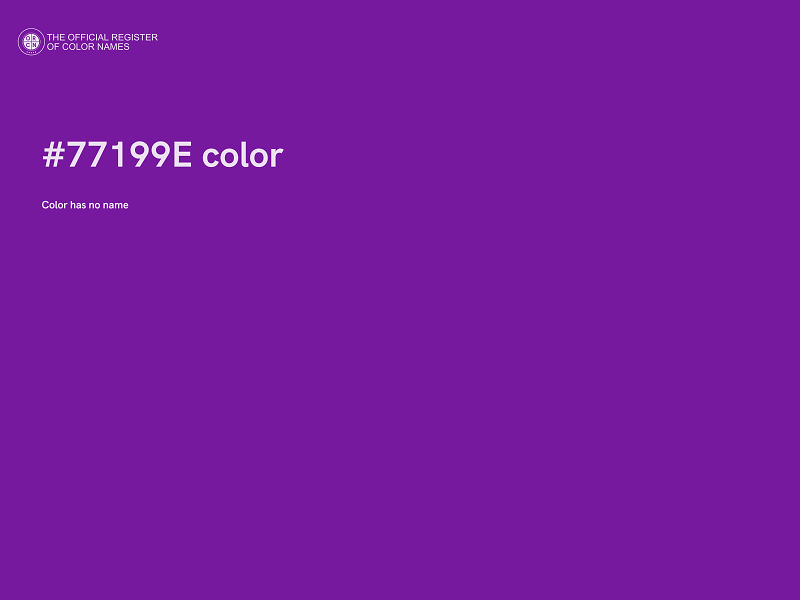 #77199E color image