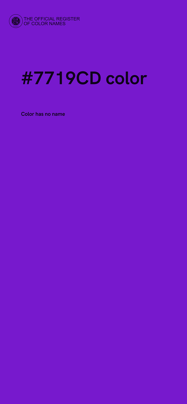 #7719CD color image