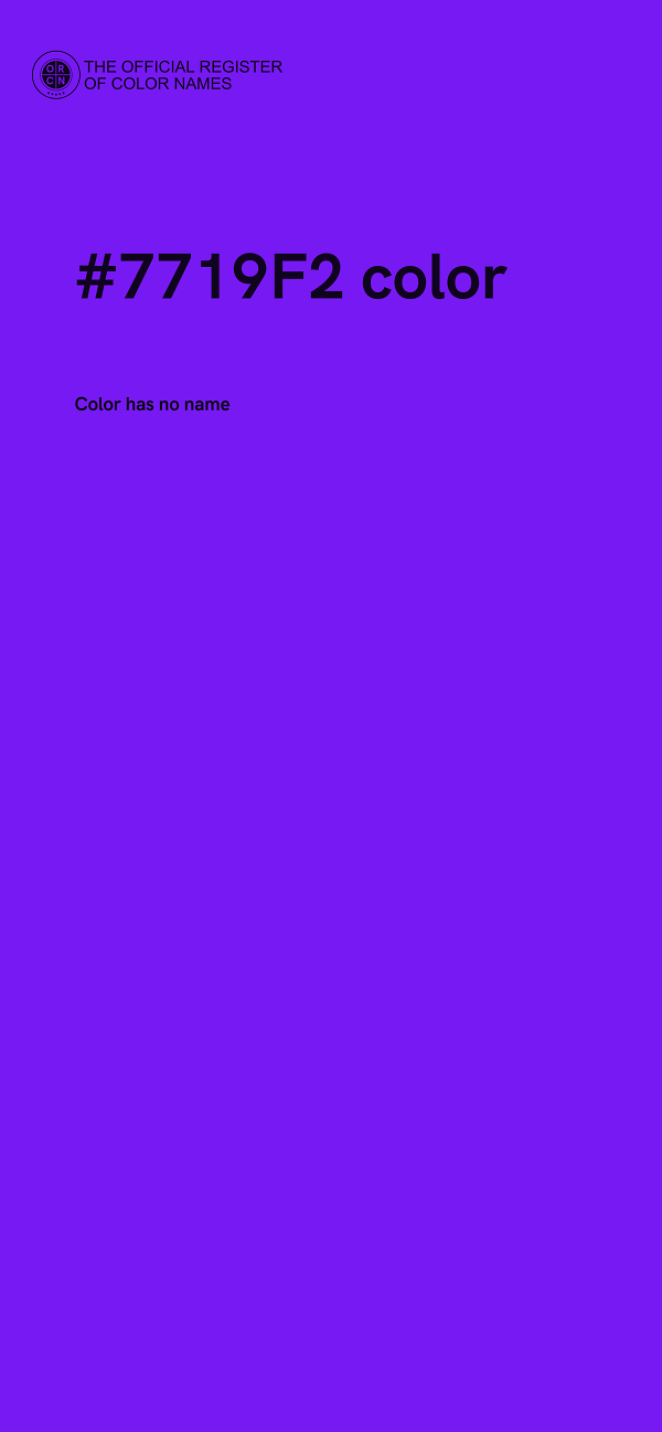 #7719F2 color image