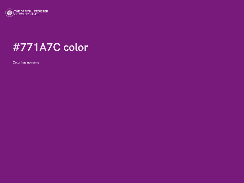 #771A7C color image