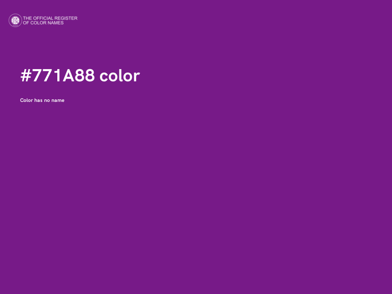 #771A88 color image
