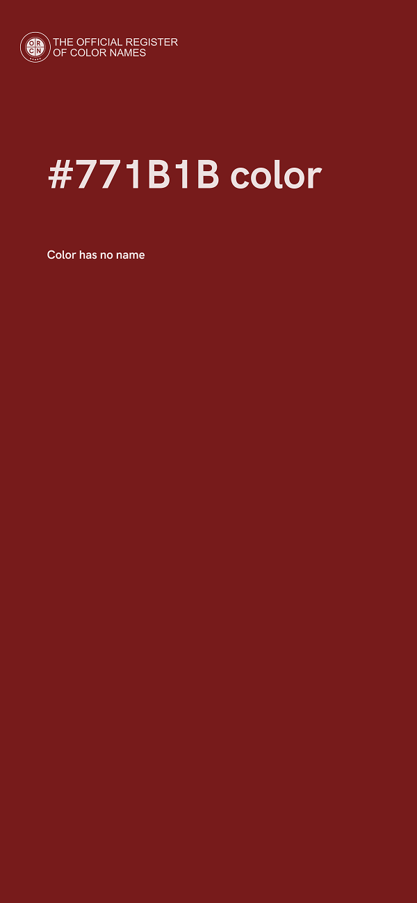 #771B1B color image