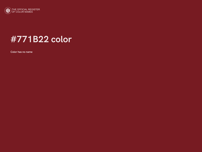#771B22 color image