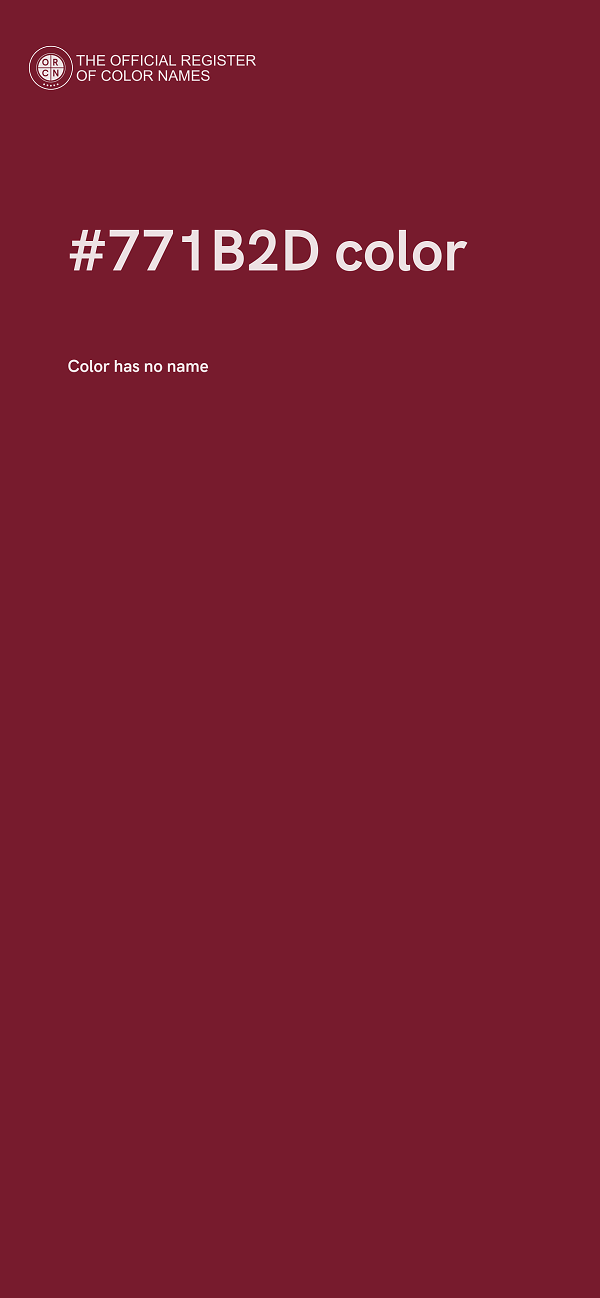 #771B2D color image