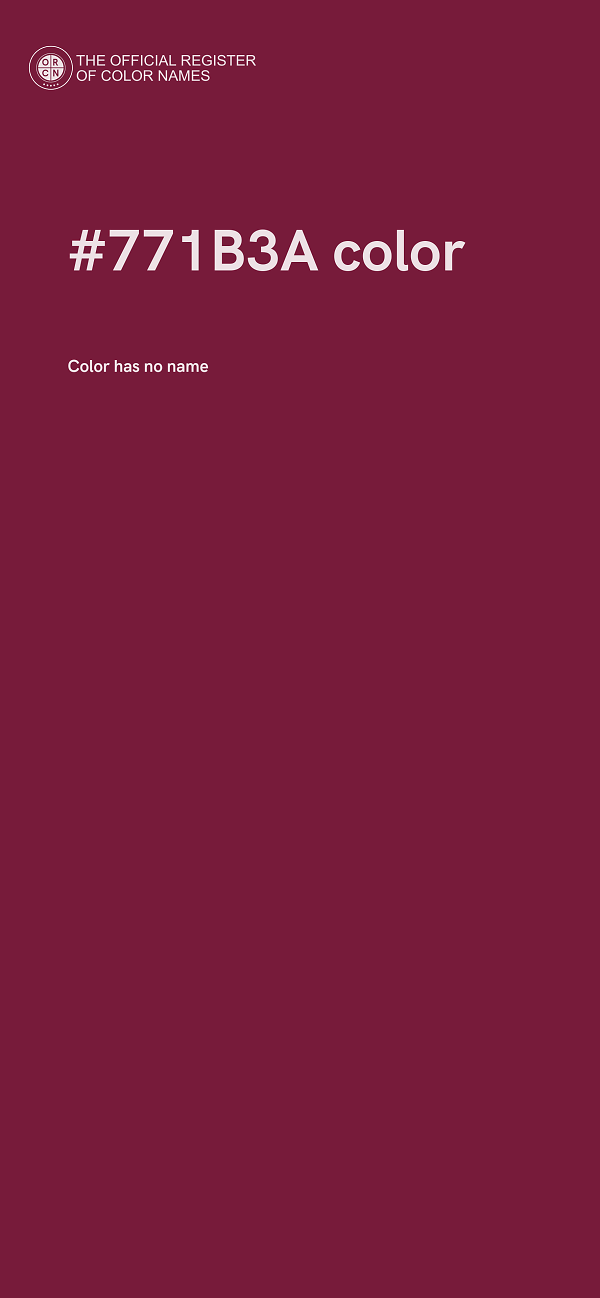 #771B3A color image
