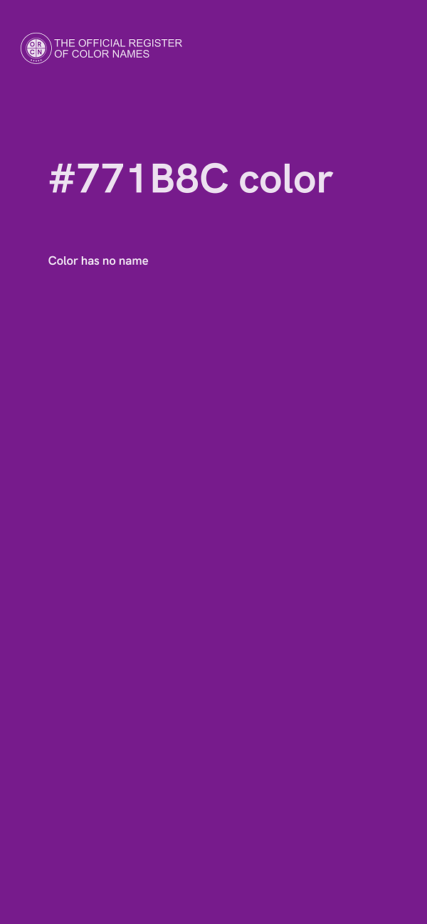 #771B8C color image