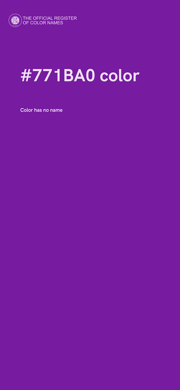 #771BA0 color image