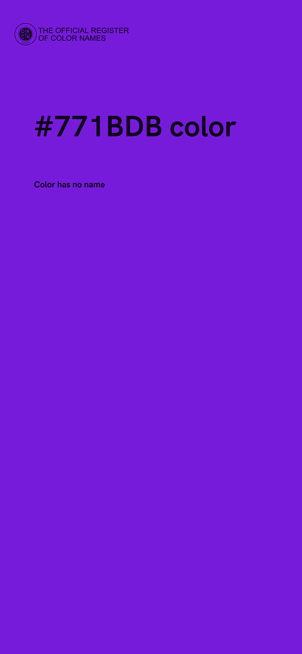 #771BDB color image