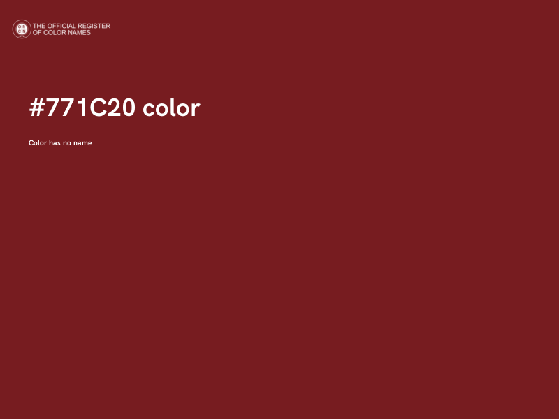 #771C20 color image