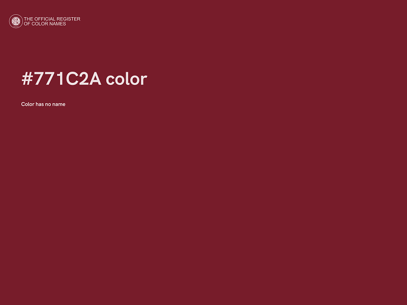 #771C2A color image