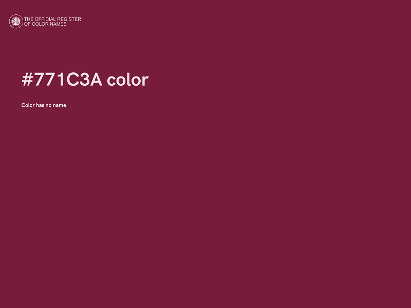 #771C3A color image