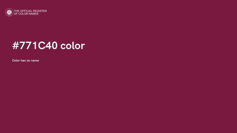 #771C40 color image