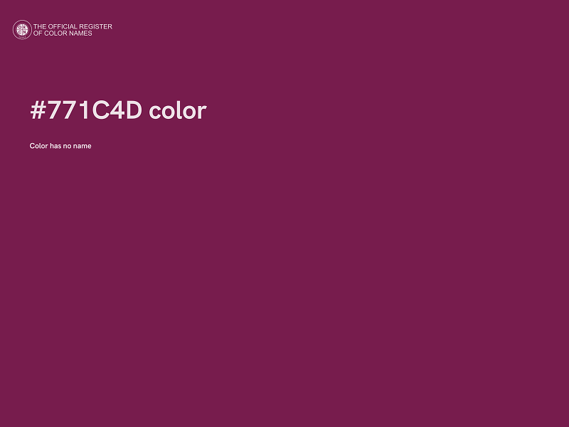 #771C4D color image