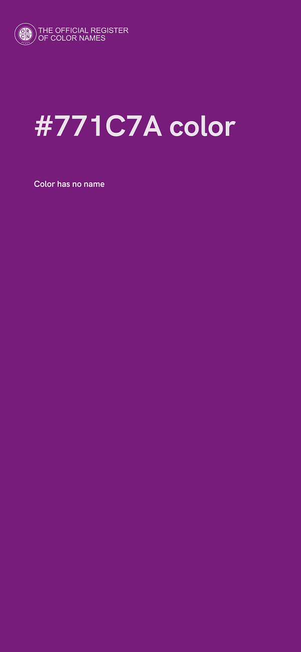 #771C7A color image