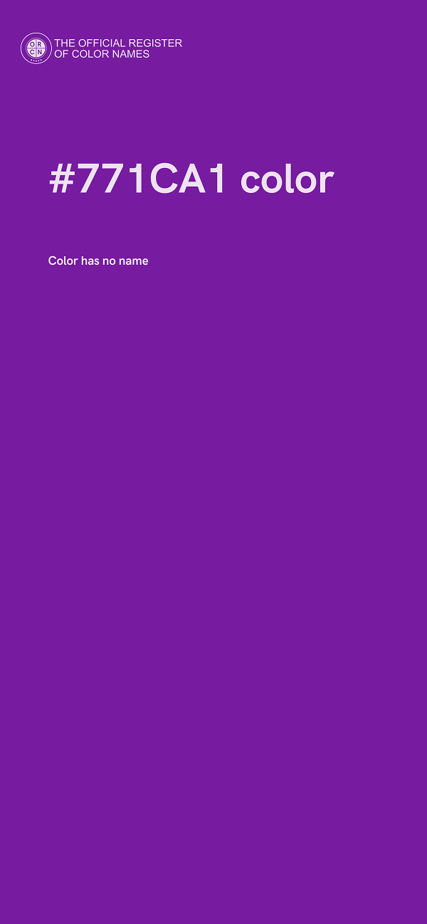 #771CA1 color image