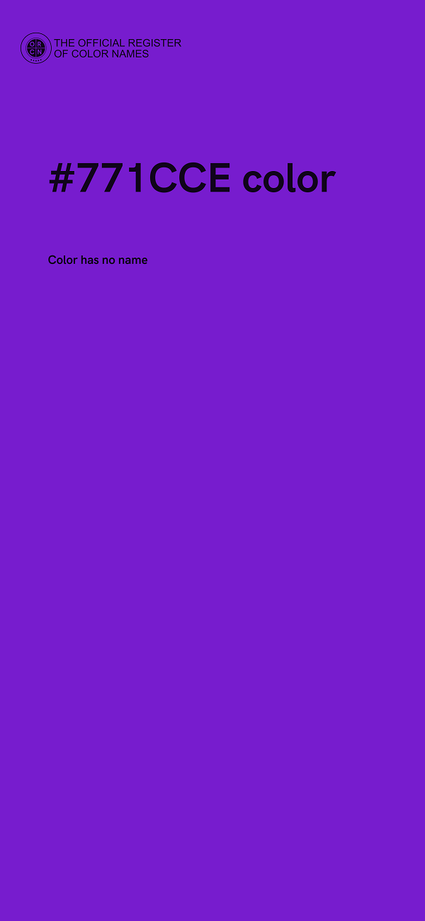 #771CCE color image