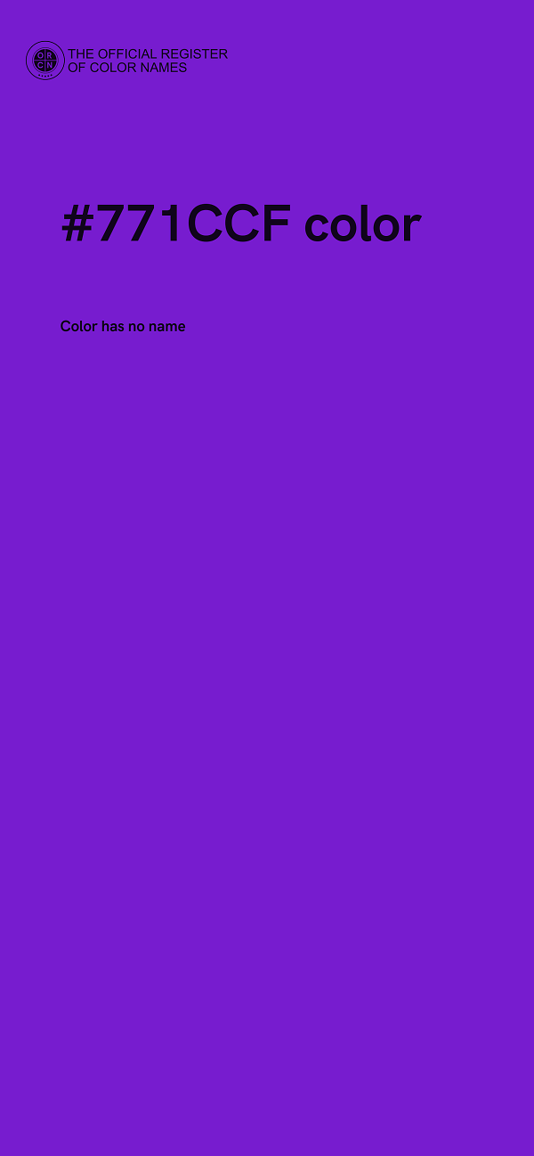 #771CCF color image