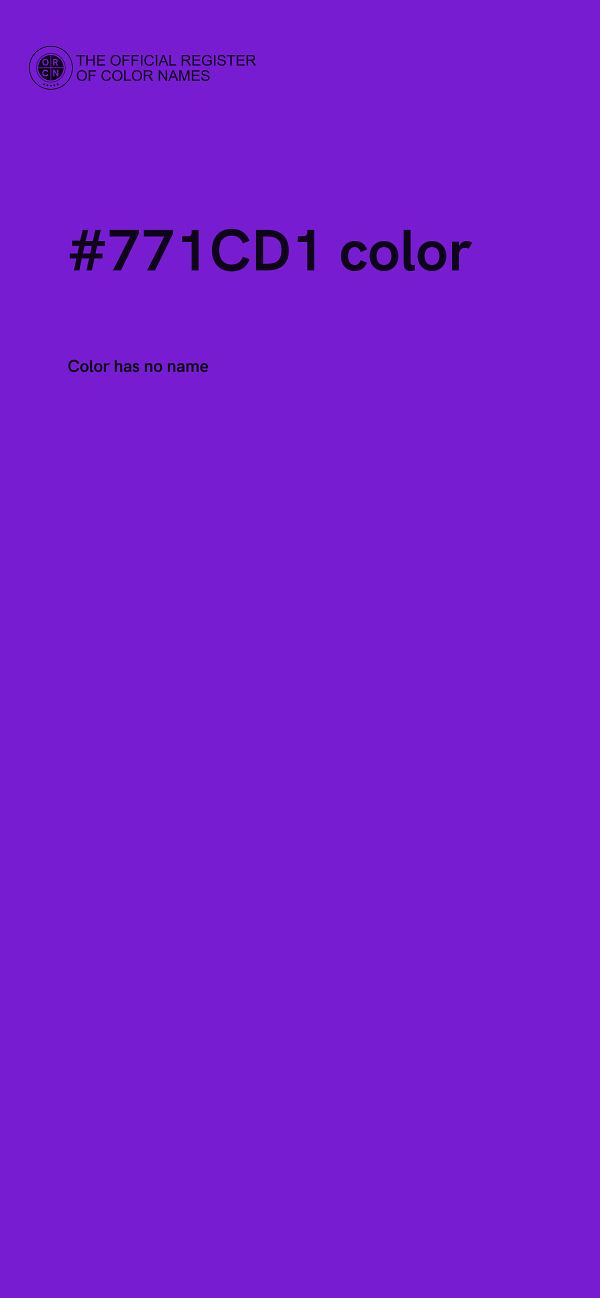 #771CD1 color image