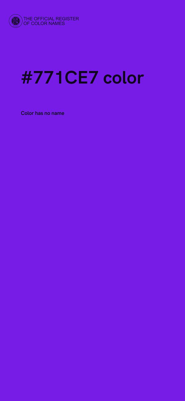 #771CE7 color image