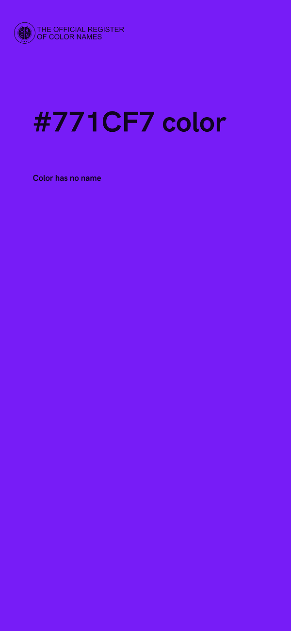 #771CF7 color image