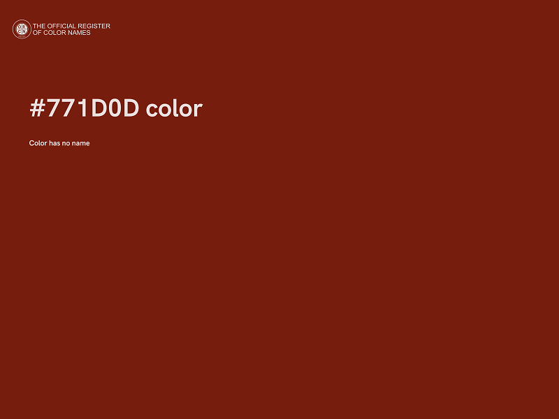 #771D0D color image