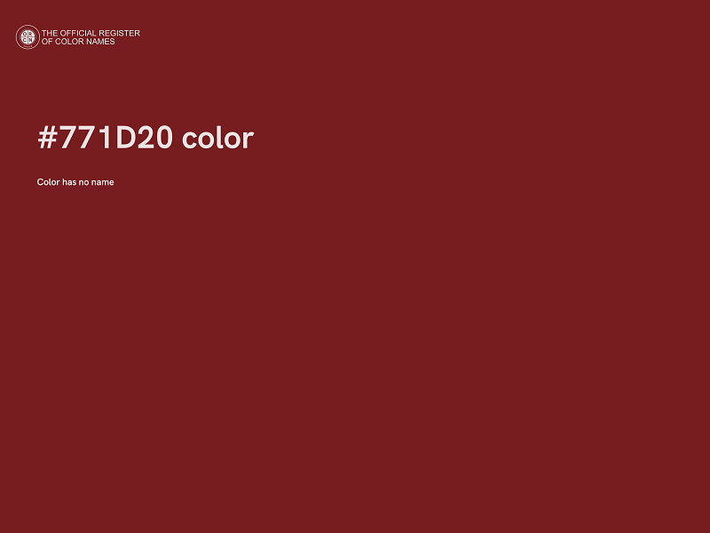 #771D20 color image