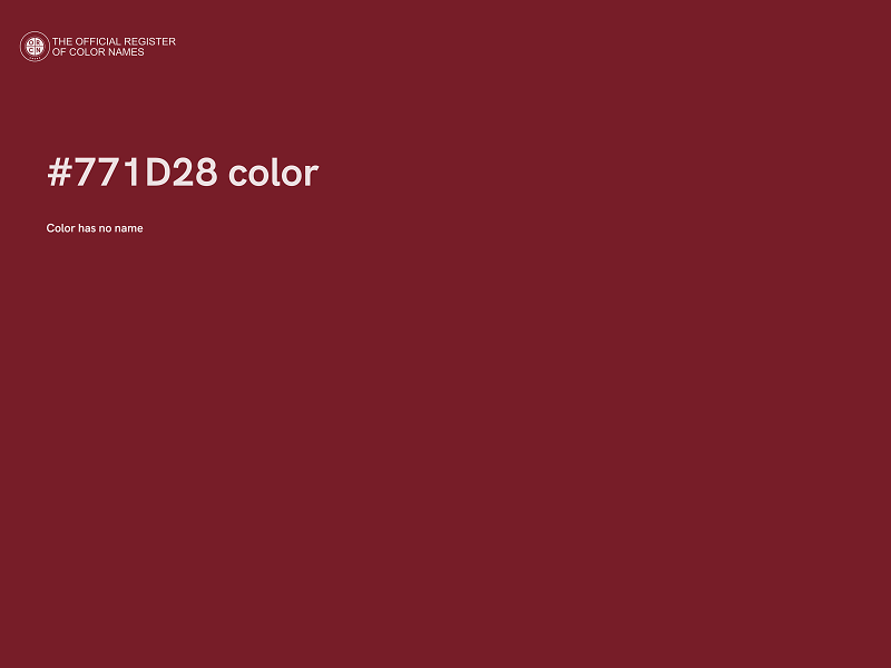 #771D28 color image