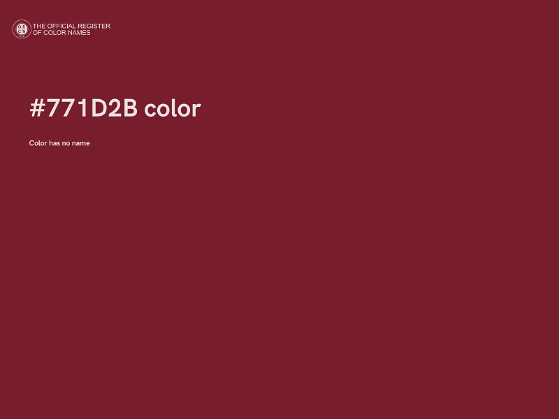 #771D2B color image