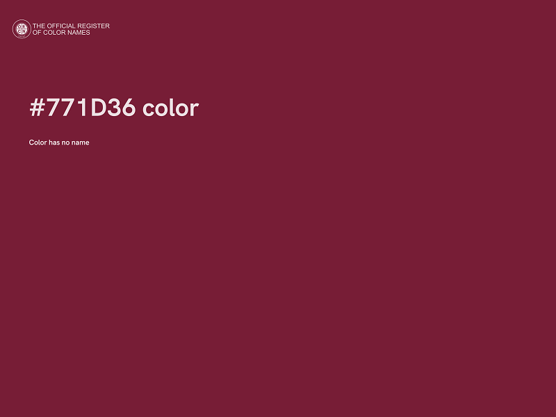 #771D36 color image