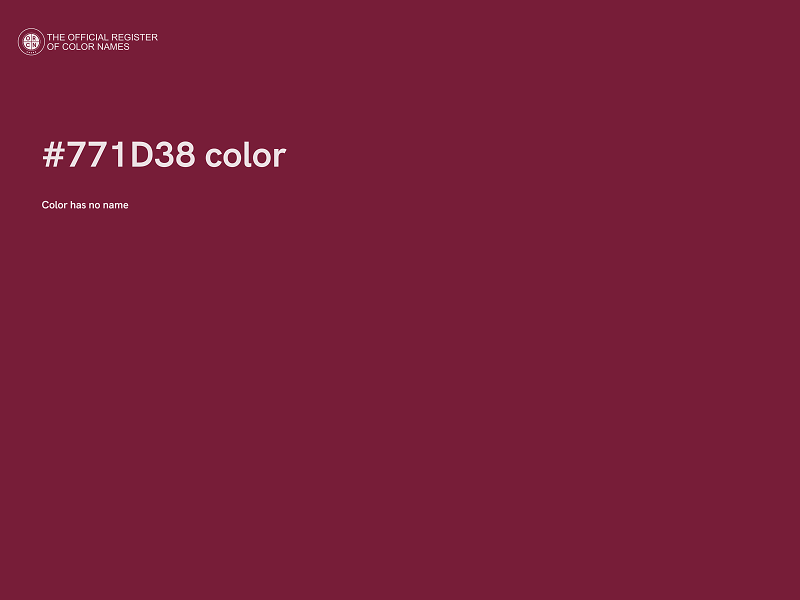 #771D38 color image