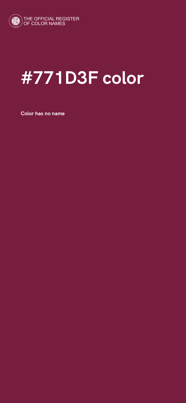 #771D3F color image