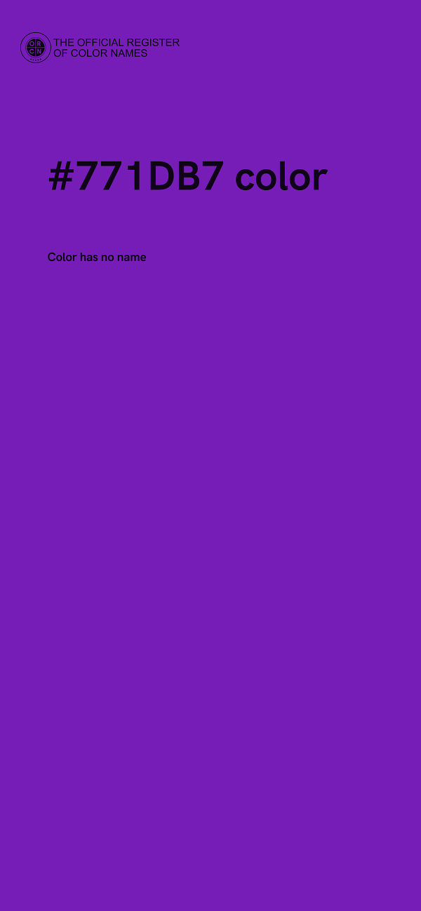 #771DB7 color image
