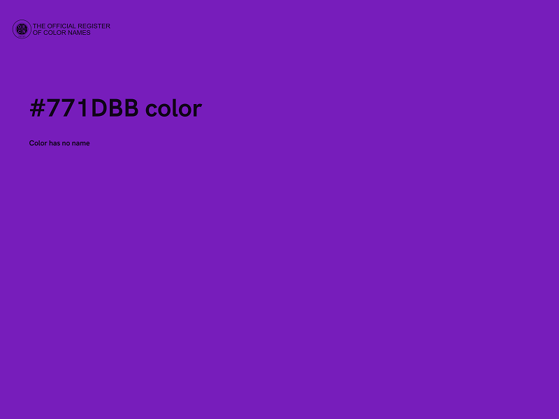#771DBB color image