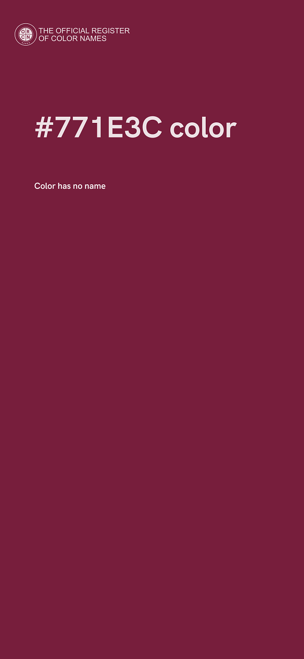 #771E3C color image