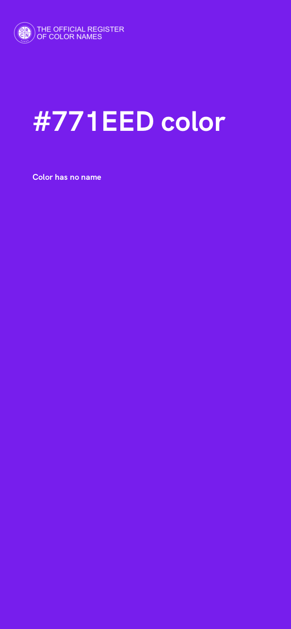 #771EED color image