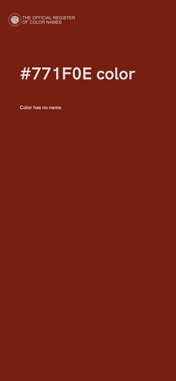 #771F0E color image