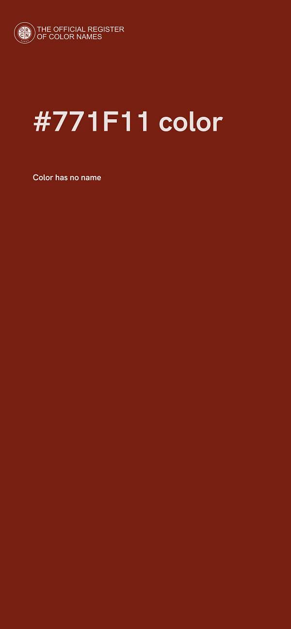 #771F11 color image