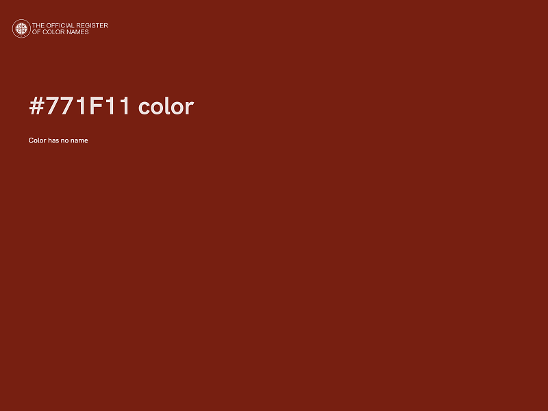#771F11 color image
