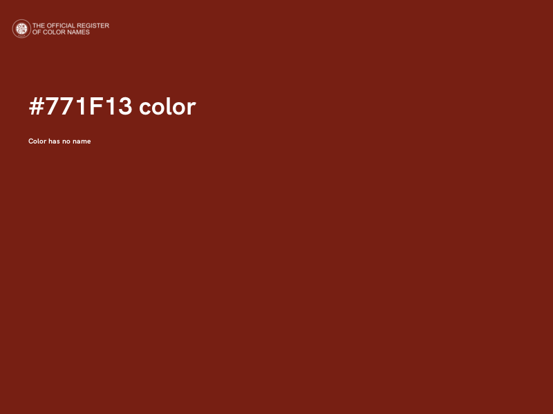 #771F13 color image