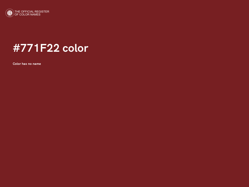 #771F22 color image