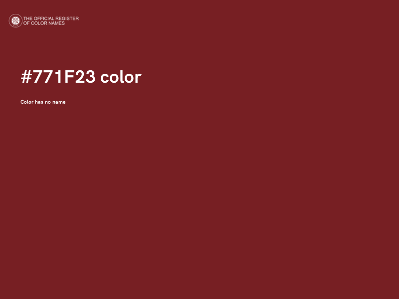 #771F23 color image
