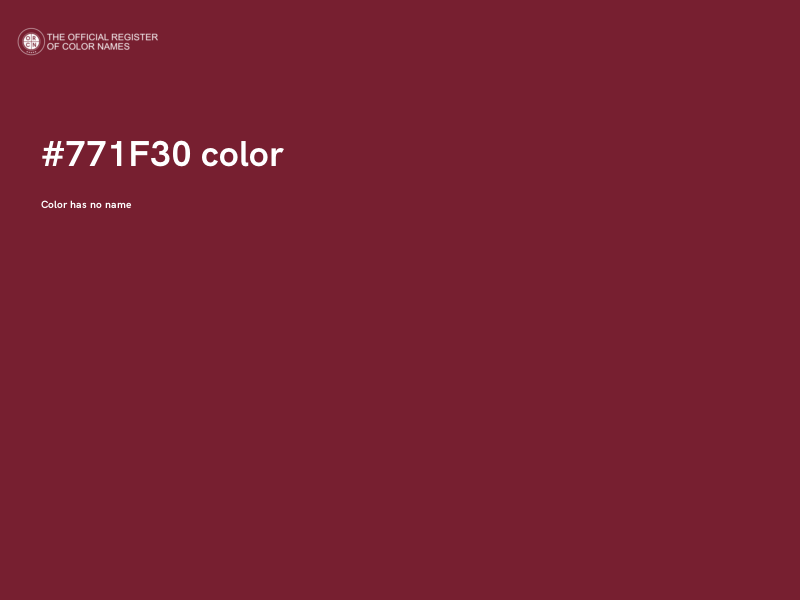 #771F30 color image