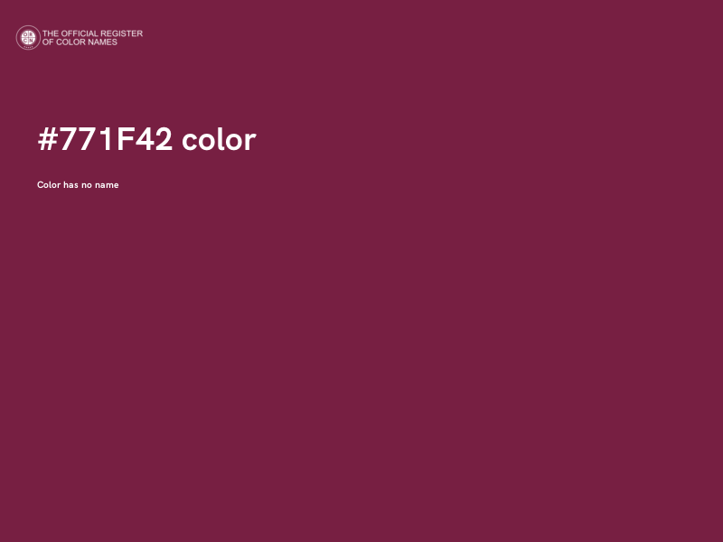 #771F42 color image
