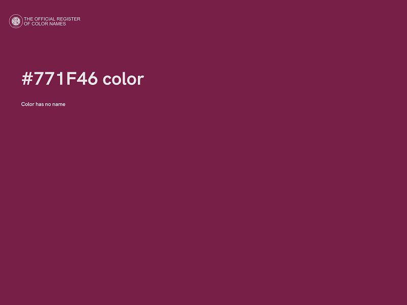 #771F46 color image
