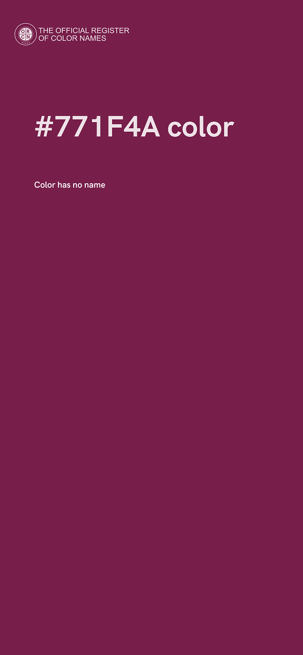 #771F4A color image
