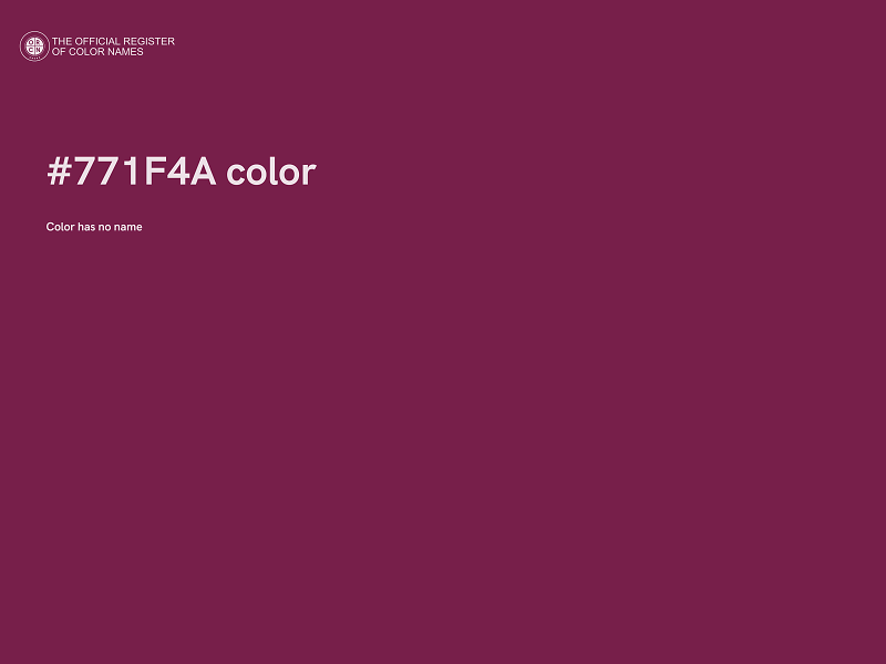 #771F4A color image