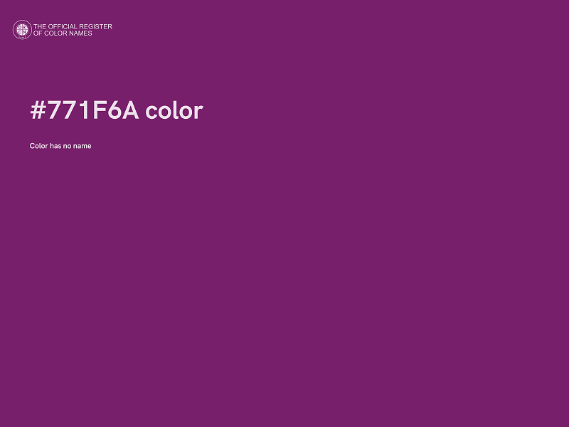 #771F6A color image